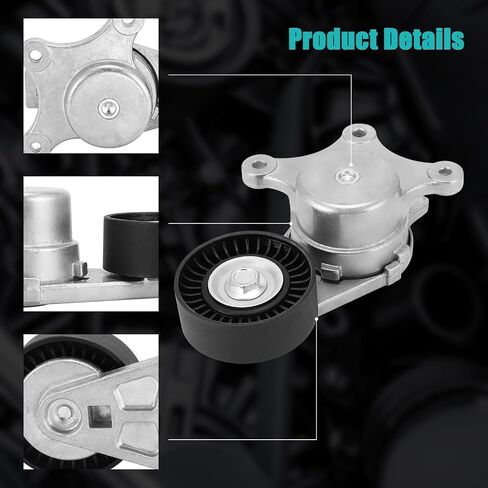 BT4E6B209CC Belt Tensioner Assembly with Pulley (3.5L 3.7L L4) For Ford Edge Explorer Flex Fusion Taurus Taurus X,For Mazda 6 CX-9,For Lincoln MKS MKT MKX MKZ,For Mercury Sable 7T4E6B209EC in Saudi Arabia