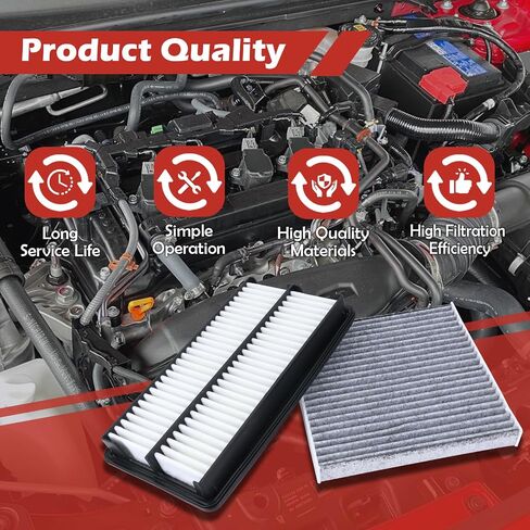 CA9997 Engine Air Filter and CF10285 Cabin Air Filter kit Compatible with 2010-2019 Subaru Legacy Outback 2.5L 3.6L Replaces 16546-AA090 CP285 in Saudi Arabia