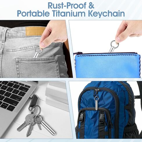 Small Pill Case Keychain Tiny Portable Pill Container Carabiner Clip Medicine Holder Bottle Mini Waterproof Metal Emergency Medicine Organizer for Travel Purse Outdoor Camping (2 Compartment) in Saudi Arabia