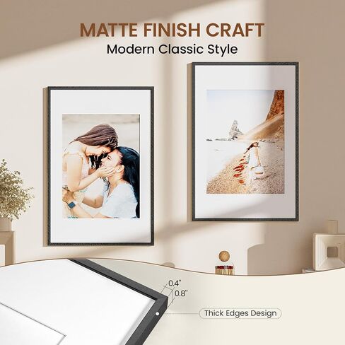إطار معدني من الألومنيوم مقاس 4x6 من Heimlove، إطار صورة ذهبي مقاس 3.5x5 مع حصيرة أو 4x6 بدون حصيرة لعرض سطح الطاولة والتركيب على الحائط، تتضمن أدوات تعليق على الحائط in Kuwait