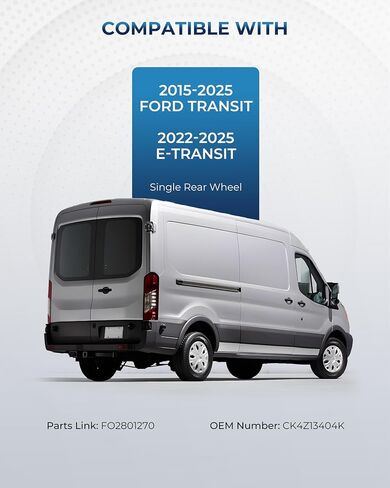 مصابيح خلفية متوافقة مع 2015-2025 Ford Transit 150 250 350 350HD 2022-2025 E-Transit المصابيح الخلفية مع المصابيح والأسلاك جانب السائق الأيسر، وليس لـ DRW، استبدل OEM: FO2800270 CK4Z13405G in Kuwait