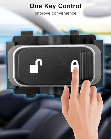 استبدال مفتاح قفل باب السيارة 5W1Z14028AA 1S9023 PDS154 650556 مناسب لسيارة Lincol Town Car 2003 2004 2005 2006 2007، زر التحكم في نافذة السائق الأيمن الأمامي باللون الأسود in Saudi Arabia