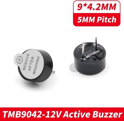 10PCS 3V 5V 12V Active Buzzer Alarm DC 9MM*4.2MM 9x4.2MM 9042 Active Piezo Buzzers(10pcs 9042 DC5V) in Saudi Arabia