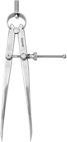 Starrett Yankee Spring-Type Divider with High-Grade Steel, Bow Spring and Quick Adjusting Spring Nut - 4" Size and Capacity, Spring Joint Type - 83B-4 in Saudi Arabia