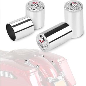 4 Point Docking Hardware Cover for Harley Touring Electra Glide Road King Road Glide Street Glide 2009-2025 | Detachable Docking Magnet Caps (Black) in Kuwait