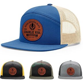 Charlie Kirk Hat, Jesus Quote We Stand with Charlie Kirk Memorial Hat, 168 Style Trucker Leather Patch Hat for Men & Women, 7 Panel Baseball Cap with Snapback Enclosure in Saudi Arabia