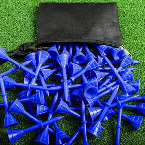 تي شيرتات جولف بلاستيكية مقاس 3 1/4 بوصة غير قابلة للكسر 30 عبوة مع حقيبة، متينة ومستقرة متوفرة بطول 83 مم لممارسة لاعبي الجولف in Kuwait