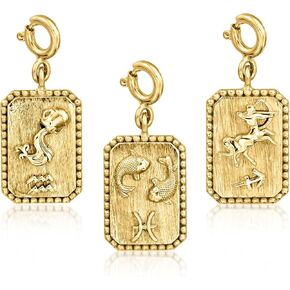 Ross-Simons Pisces - 18kt Gold Over Sterling Zodiac Charm in Saudi Arabia
