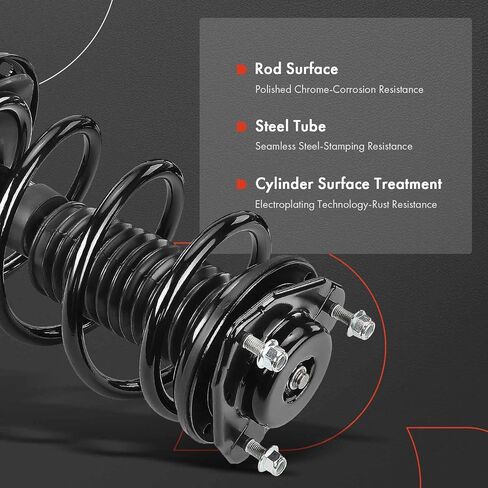 A-Premium Front Complete Strut and Coil Spring Assembly Compatible with Toyota Highlander 2014 2015 2016 2017 2018, 3.5L, 2-PC Set in Saudi Arabia