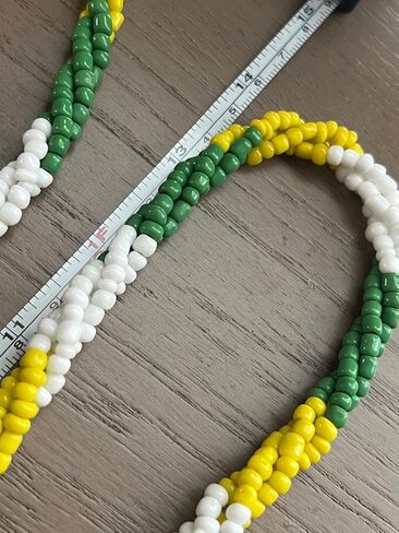 Generic قلادة شافاريوس 14 بوصة سان يهوذا تاديو قطعة واحدة، أخضر، أبيض، أصفر in Saudi Arabia