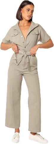 Petal & Pup womens Demi Contrast Stitch Jumpsuit in Saudi Arabia
