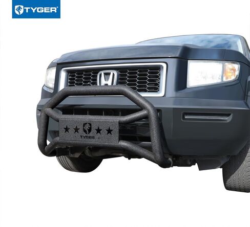 واقي الصدمات الأمامي Tyger Auto TG-GD6H60398 متوافق مع هوندا بايلوت 2003-2008 / هوندا ريدجلاين 2006-2014 | أسود محكم | جبل الضوء | بول بار in Saudi Arabia