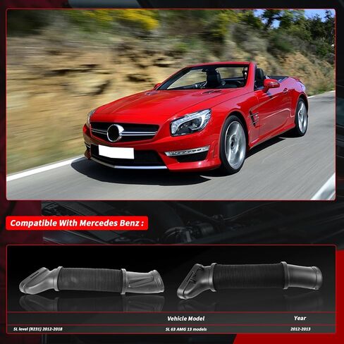 2780902382,2780902282 Intake pipe L/R suitable for Mercedes-Benz SL63 AMG SL550 R231 2013-2020 Replacement# 2780902382,2780902282 in Saudi Arabia