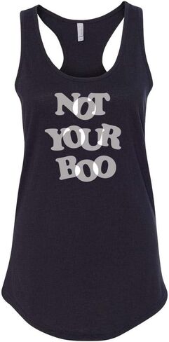 Not Your Boo Tank Top Fitted Racerback Women's in Saudi Arabia