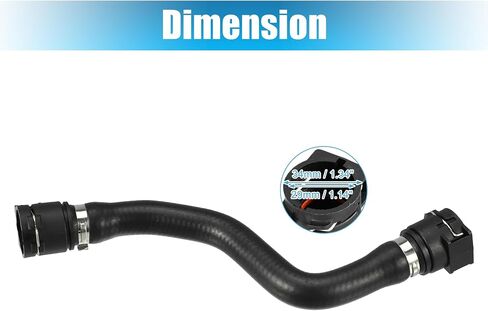 X AUTOHAUX Hose Additional Water Pump to Coolant Expansion Tank Heater Hose for BMW X5 2001-2006 3.0i 3.0L L6 - Gas No.11537500735 in Saudi Arabia