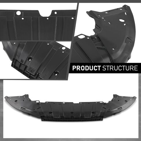 LQI Engine Splash Shield Lower Under Cover Compatible with Ford Focus 2015-2018 FO1228150, F1EZ17808A Black Plastic Engine Case Guard in Saudi Arabia