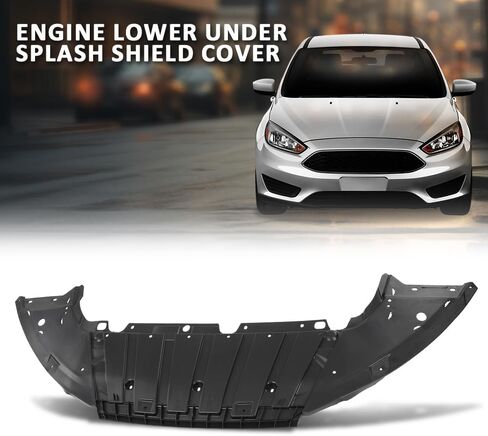 LQI Engine Splash Shield Lower Under Cover Compatible with Ford Focus 2015-2018 FO1228150, F1EZ17808A Black Plastic Engine Case Guard in Saudi Arabia