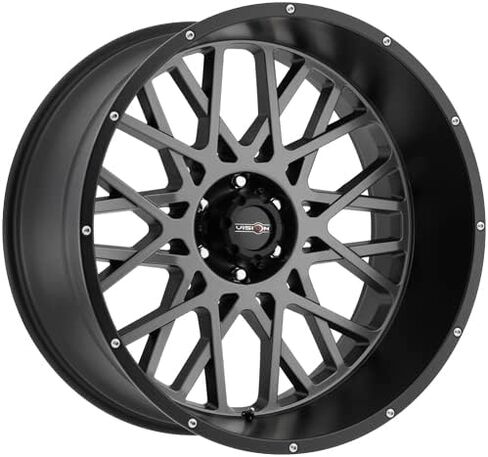 Vision Rocker 24x12 Gray Black Wheel / Rim 5x5.5 with a -51mm Offset and a 108 Hub Bore. Partnumber 412-24285ABL-51 in Saudi Arabia