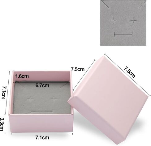 12pcs Small pink Cardboard Gift Jewelry Boxes for Necklace, Earring, Ring, Pendant, Bracelet, Anklet, Jewelry Holder，Bulk Gift Box jewelry display (Blue-Green) in Saudi Arabia