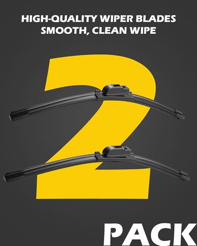 استبدال مساحات الزجاج الأمامي من السيليكون لشفرات ممسحة دودج دورانجو 2019-2023، 2011-2018 (مجموعة من 3)، شفرات ممسحة الزجاج الأمامي لسيارتي - 22 بوصة + 21 بوصة + 12 بوصة in Kuwait