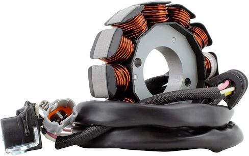 مجموعة RMSTATOR للجزء الثابت عالي الإخراج 140 واط + استبدال منظم الجهد الكهربي لـ Yamaha YFZ 450 2004-2009 | 5TG-81410-01-00 / 5TG-81410-00-00 / 5TG-81410-02-00 / 5TG-81410-10-00 in Saudi Arabia