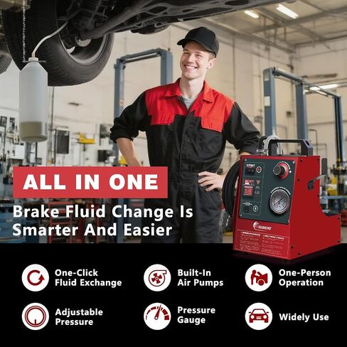 Automotive Electric Brake Fluid Bleeder 12V/110V Pulse Pressure Automatic Brake Bleeder Machine One Man in Saudi Arabia