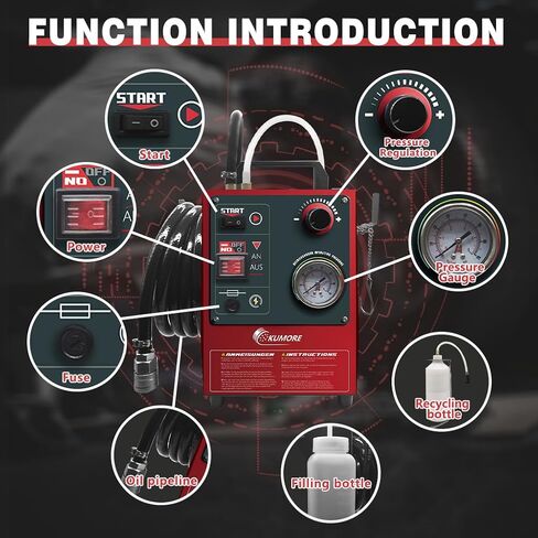 Automotive Electric Brake Fluid Bleeder 12V/110V Pulse Pressure Automatic Brake Bleeder Machine One Man in Saudi Arabia