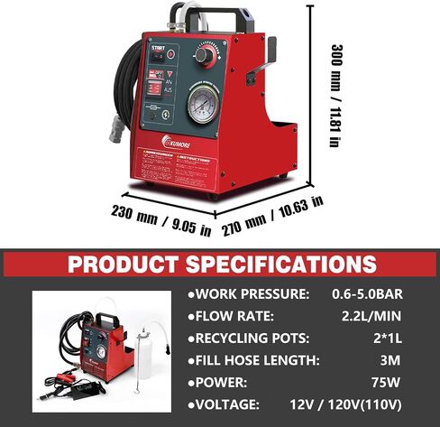 Automotive Electric Brake Fluid Bleeder 12V/110V Pulse Pressure Automatic Brake Bleeder Machine One Man in Saudi Arabia