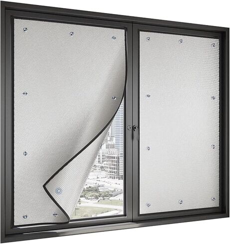 Aluminum Foil Insulation Window Film For Bedroom, Portable Blackout Window Cover Foil, No Drilling Window Foil, Total Blackout Privacy Film For Sun Room/Bathroom(26x56") in Saudi Arabia