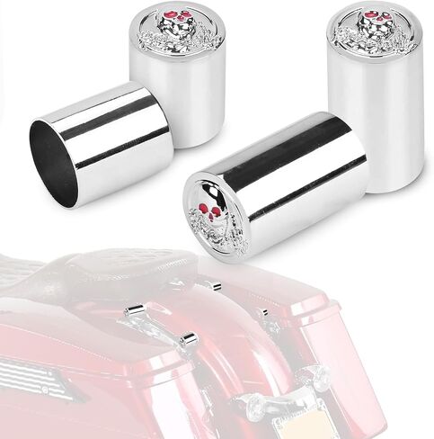 4 Point Docking Hardware Cover for Harley Touring Electra Glide Road King Road Glide Street Glide 2009-2025 | Detachable Docking Magnet Caps (Black) in Kuwait