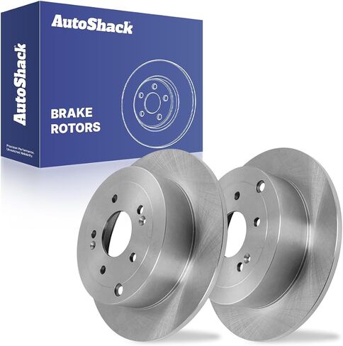 AutoShack Rear Brake Rotors | Replacement For 2007-2009 Hyundai Santa Fe 2.7L 3.3L V6 AWD FWD | 2-PC Set in Saudi Arabia