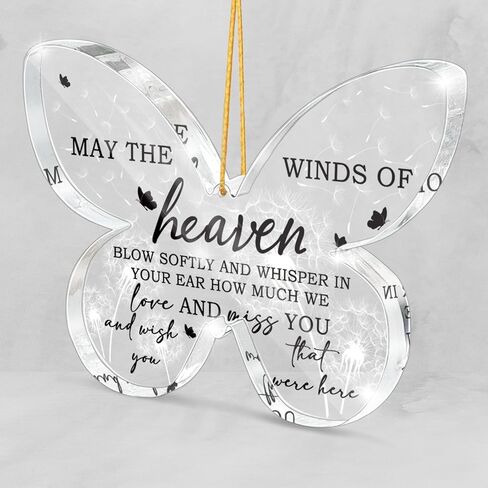 هدايا زينة عيد الميلاد للحفيدة - هدايا الحفيدة من الجدة - هدايا تذكارية لحفلات أعياد الميلاد والتخرج للحفيدة - زينة شجرة عيد الميلاد على شكل فراشة in Kuwait