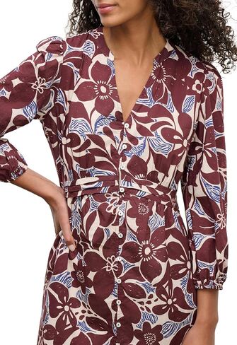 VELVET BY GRAHAM & SPENCER Women's Tessa Printed Cotton Cambric Dress, Eden, Medium in Saudi Arabia