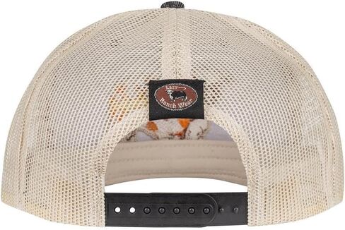 قبعة Lazy J Ranch Apache Hereford Bull Classic Trucker Rope - قبعات ريفية للجنسين قابلة للتعديل in Kuwait