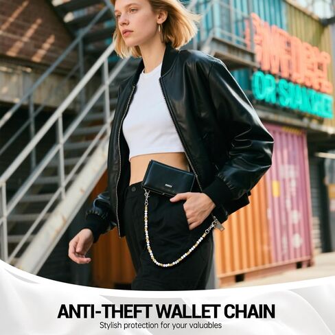 PINKPIN Thorn Bead Pants سلسلة جينز إكسسوار مع مشبك جراد البحر، سلاسل خصر بوهو بانك للجنسين للرجال والنساء in Saudi Arabia