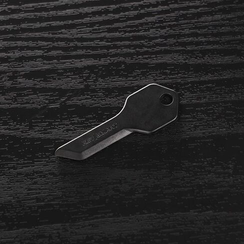 فتاحة صندوق الأمان KeySmart - فتاحة حزمة آمنة على شكل مفتاح للحمل اليومي، مع حماية للأصابع تناسب تمامًا سلسلة المفاتيح أو داخل KeySmart (أسود) in Kuwait