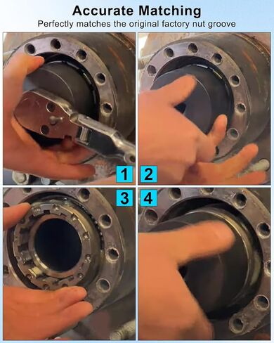 31510 Axle Bridge Nut Socket 1/2in Compatible with GM Chevrolet Silverado 2500HD 3500HD ZR2 GMC Sierra 2500HD 3500HD AT4X, Spindle Nut Socket Set Axle Nut Tool in Saudi Arabia