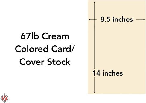 Ivory Menu Legal Size 8.5 x 14 Inches 67 Vellum Bristol Lightweight Card Stock Paper Cover | 1 Ream of 250 Sheets Per Pack in Kuwait