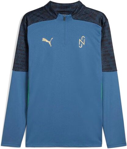 PUMA Mens Nmj X Bna Quarter Zip Casual Tops Casual - Blue - Size S in Saudi Arabia