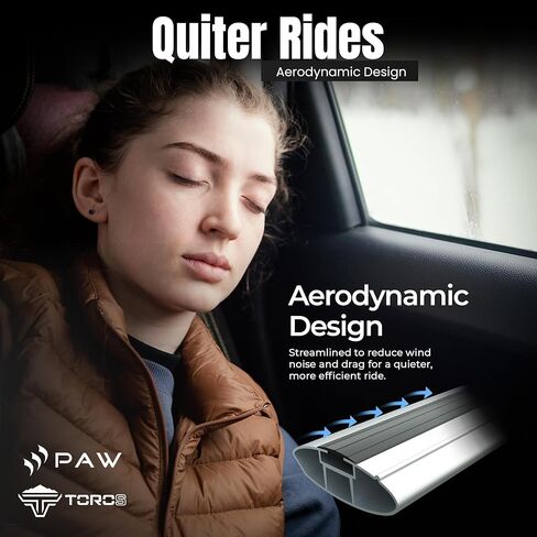 قضبان متقاطعة لرف السقف لشركة Hyundai Ioniq 5 (2025–Up) - تناسب قضبان السقف المتدفقة/المدمجة، حامل مشبك السكك الحديدية، سعة 330 رطلاً، قضبان فتحة T من الألومنيوم، قابلة للقفل، تركيب عالي التحمل بدون حفر (أسود) in Kuwait