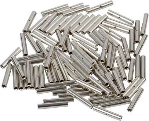 Morris Products Non-Insulated Butt Splice Connectors – for Electrical Splicing – Corrosion-Resistant, Electrolytic Tubular Copper – 26-22 Wire Range – cULus Listed– Pack of 100, (12102) in Saudi Arabia