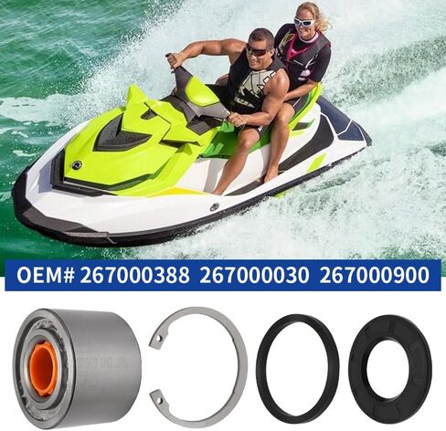 عمود دفع مضخة نفاثة ومجموعة إعادة البناء، سدادة تحمل لـ Sea-Doo GTX GTR 230 RXP RXT GTX 170 GTI 170 Wake Pro 230 RXT-X 300 OEM #267000388 in Saudi Arabia