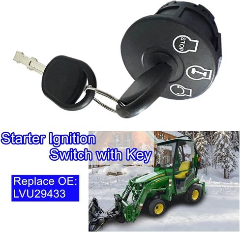 مفتاح إشعال للمبتدئين مع مفتاح LVU29433 مناسب لجرارات John Deere 1023E 1025R 1026R 2025R 3025E 3032E 3036E 3038E، مفتاح تشغيل الإشعال in Saudi Arabia