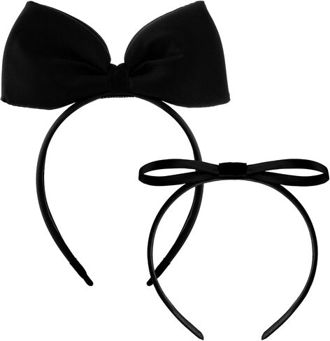 2Pcs Big Red Bow Headband Women Girls Cute Princess Hair Accessories for Halloween Costume Christmas Party in Saudi Arabia