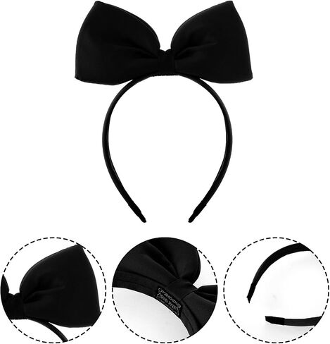 2Pcs Big Red Bow Headband Women Girls Cute Princess Hair Accessories for Halloween Costume Christmas Party in Saudi Arabia
