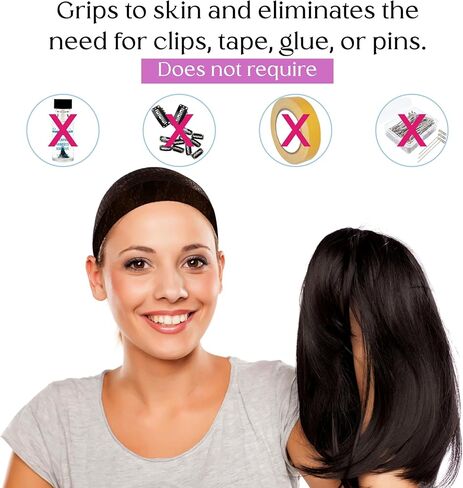 Wig Headband For Synthetic Hair, Wigs Hair Accessory by The Hair Grip - Tan in Saudi Arabia