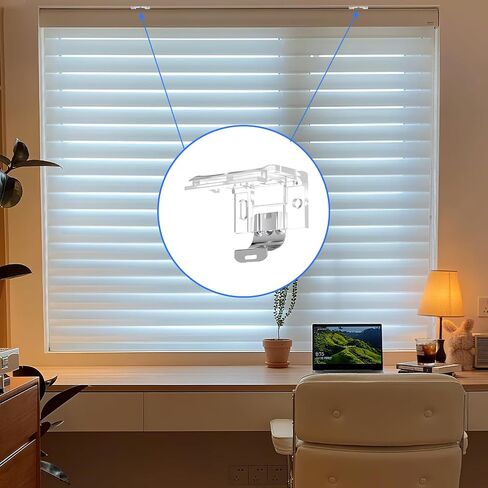 4 Pack Mounting Bracket with Metal Clip, Cordless Shade Bracket Mini Blind Brackets Hidden Window Blind Clips for Cordless Pleated Shades in Saudi Arabia