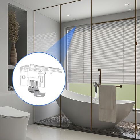 4 Pack Mounting Bracket with Metal Clip, Cordless Shade Bracket Mini Blind Brackets Hidden Window Blind Clips for Cordless Pleated Shades in Saudi Arabia