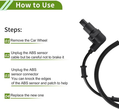 ABS عجلة السرعة الاستشعار الخلفي الأيسر ABS الاستشعار نظام الفرامل المضادة للانغلاق الاستشعار رقم XF2Z2C216AA/970093/2ABS0482/AB1452/V25721141 لفورد Windstar in Kuwait