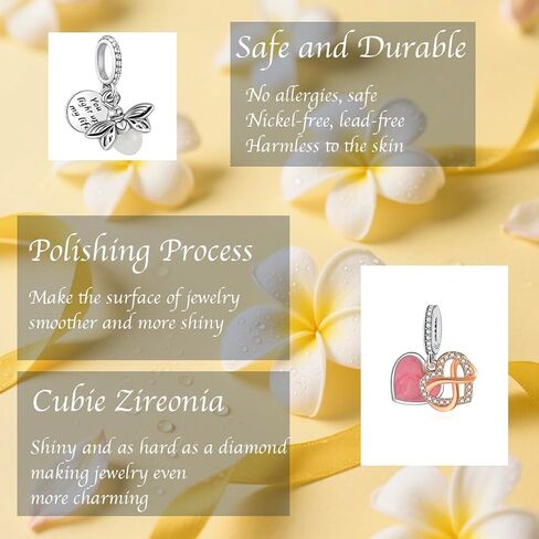 9Pcs Plated Silver Spacer Beads Charms fit Pandora Pendants Bracelet Dangle Pack Set Gold cherry blossom Love heart Flower in Saudi Arabia